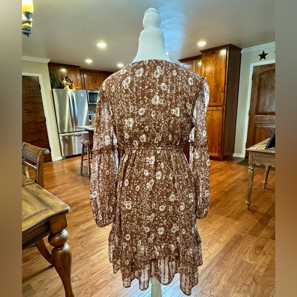 Adorable Ruffled Boho Dress - Small - Picture 2 of 11